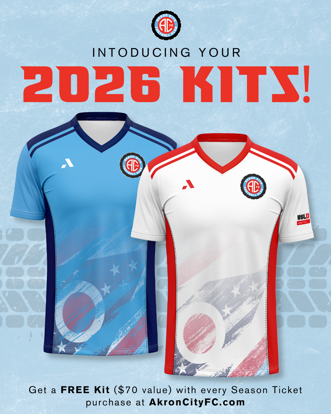 Akron City FC Replica Jersey (Customizable)